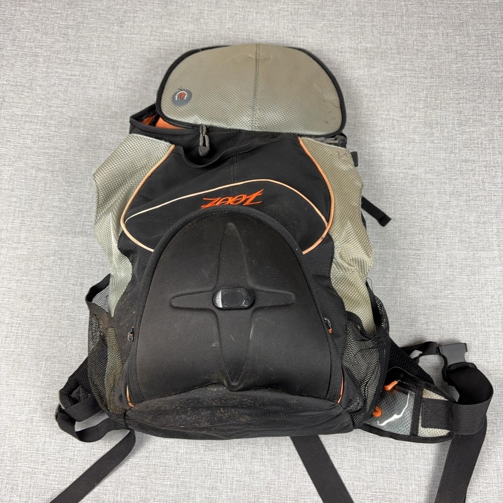 Zoot Shoulder Bag Mens One Size Black Hiking Pack Padded Straps 7 Pockets